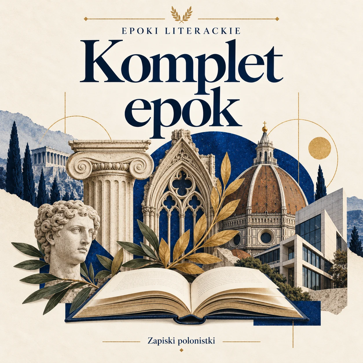 Założenia programowe epok literackich — komplet